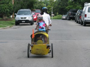 Climbing on the tandem/buggy configuration